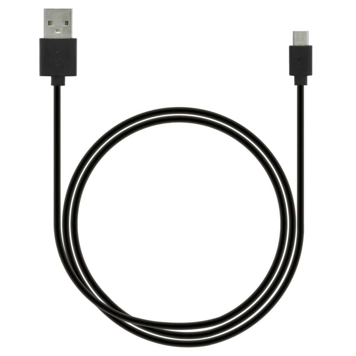 Grabn Go laad+datakabel USB-A Micro USB 1.0m zwart.