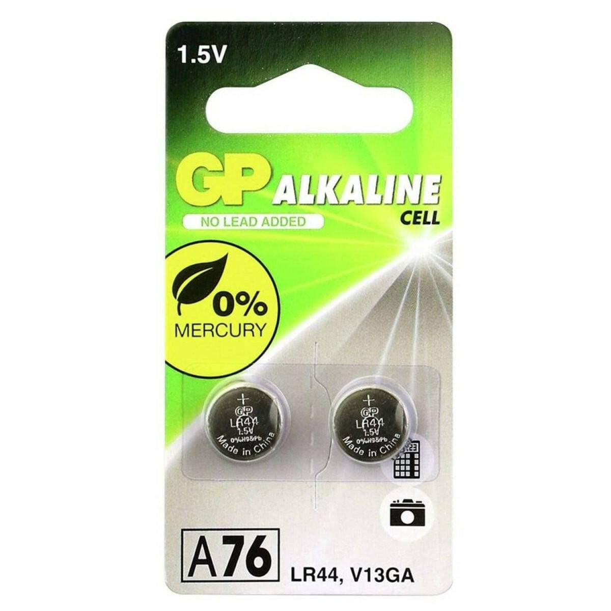 GP Battery GP Battery GP KNOOPCEL ALKA 76A/LR44