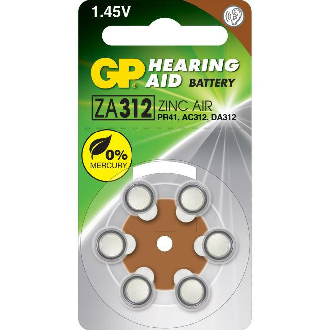 GP Battery GPB1121 GP Hearing Aid Zinc Air 1,4V.