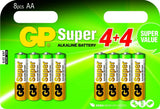 GP BATT.SUP.ALKALINE AA A8.