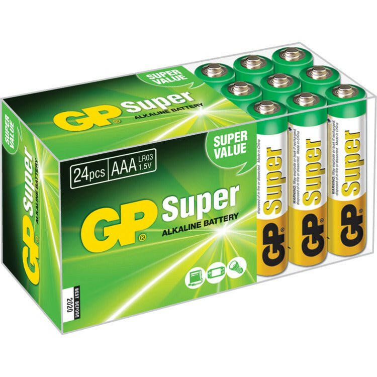 GP BATT.SUP.ALKALINE AAA A24.
