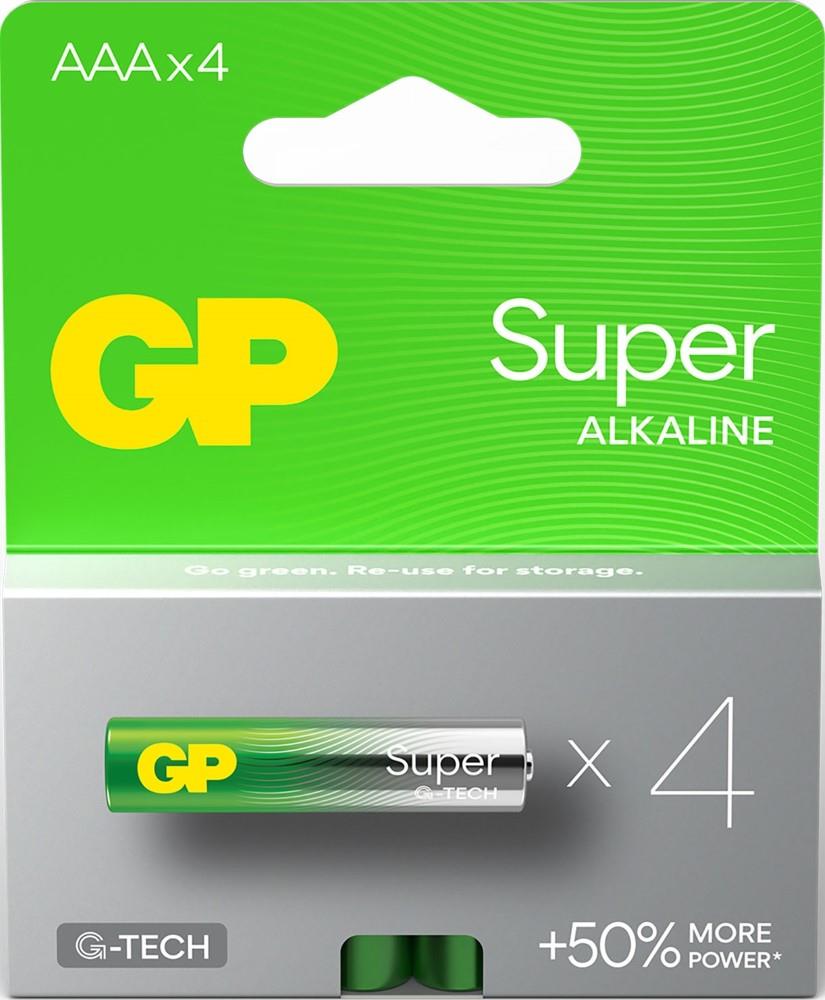 GP BATT.SUP.ALKALINE AAA A4 - EP:Tummers