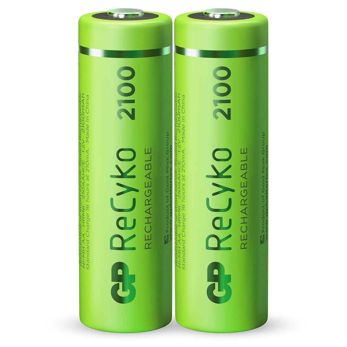 GP GP ReCyko Rechargeable AA Batterijen 2100mAh 2-Pack