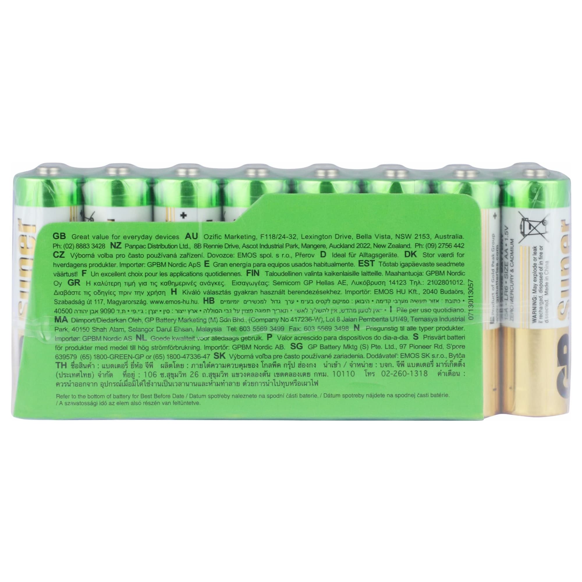 GP GP Super Alkaline AA LR16 Batterijen 16-Pack