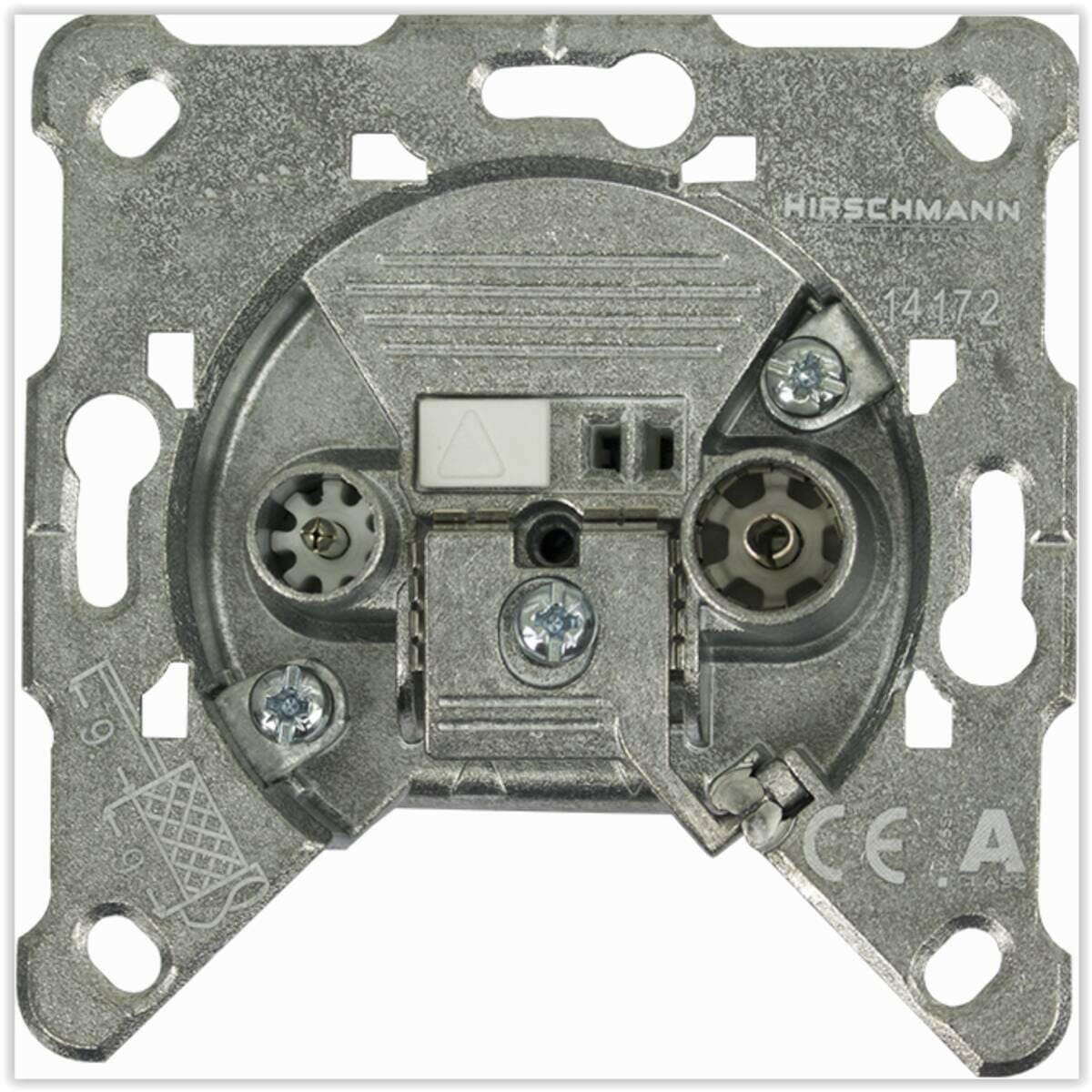 Hirschmann Hirschmann EDC 1000 E R/TV wandcontactdoos wit
