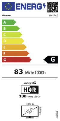 Hisense 55A79KQ - EP:Tummers