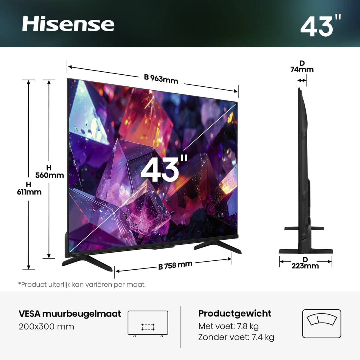 Hisense Hisense 43E79S PRO