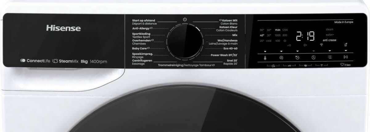 Hisense Hisense WF5V843BW/BLX wit