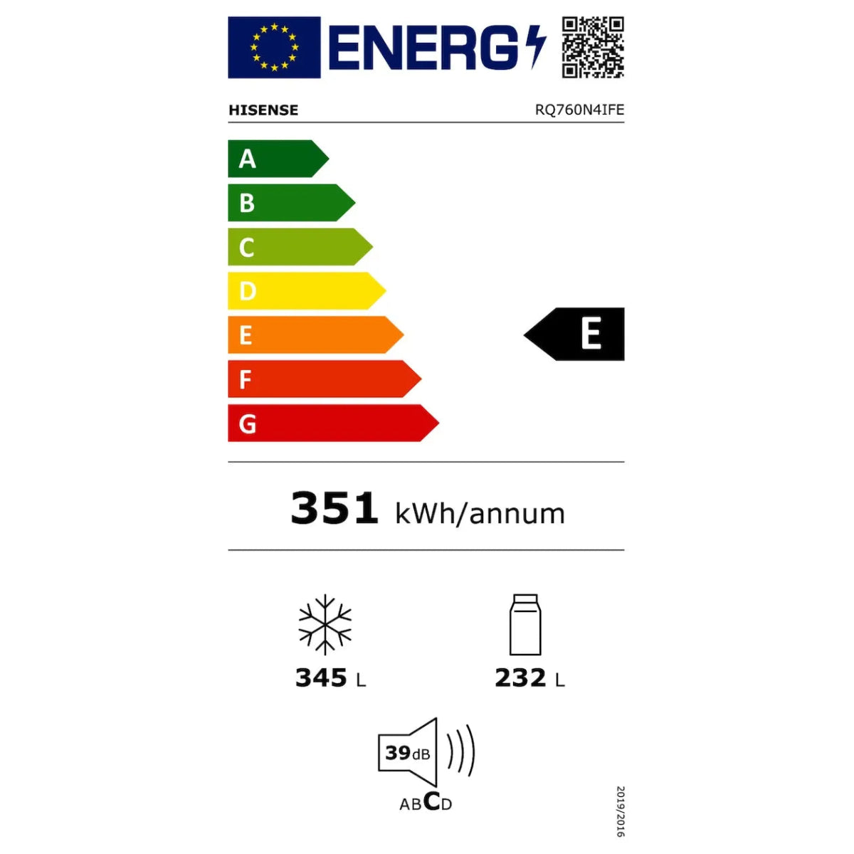 Hisense RQ760N4IFE zwart.