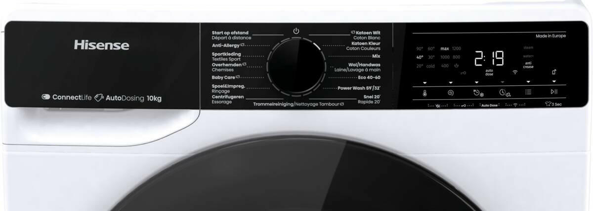 Hisense WF5V144BW/BLX wit.