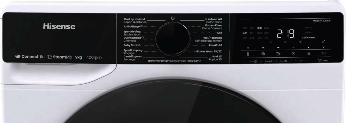 Hisense WF5V943BW/BLX wit.