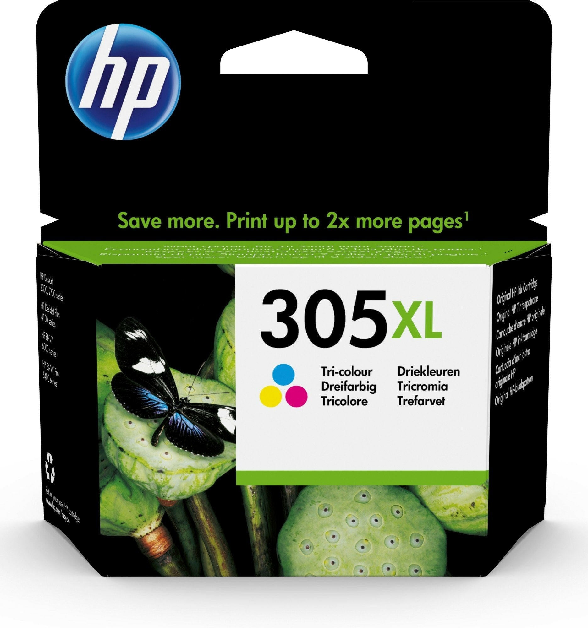 HP 305XL HIGH YIELD TRI-COLOR ORIGINAL INK CARTRIDGE.