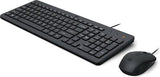 HP HP 150 Wired Keyboard + Mouse zwart