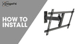 VOGELS MUURSTEUN THIN 545 BLACK TURN 180 WALL MOUNT 40-65 IN