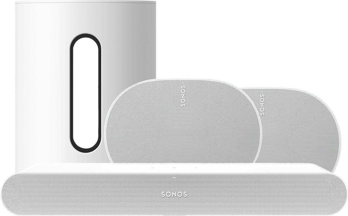 Sonos Ray met Sub Mini en 2x Era 300 Ultieme set Wit - Bundel