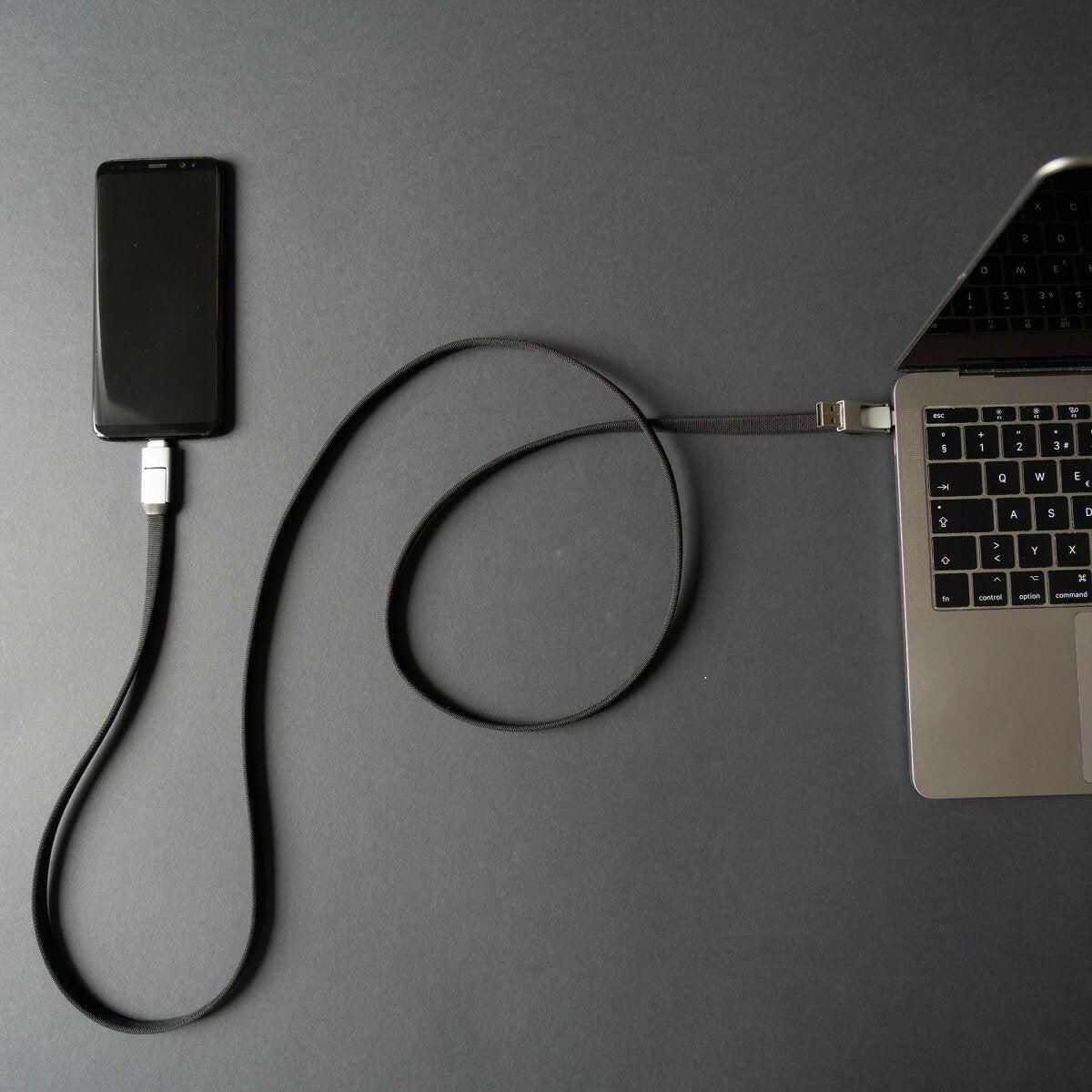 InCharge laad+datakabel 6-in-1 1.5m grijs.