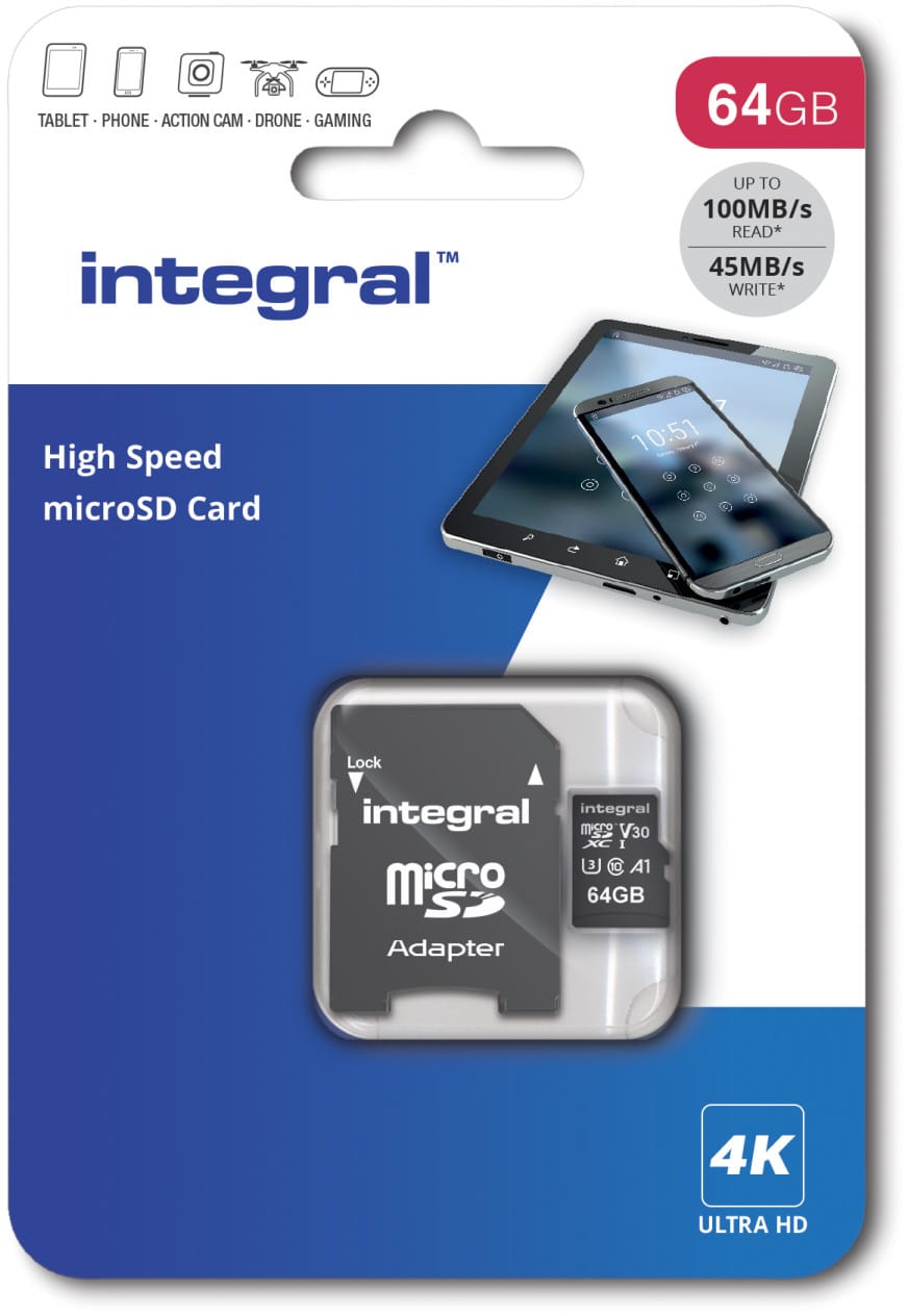 Integral Integral Micro SDXC card 64GB V30