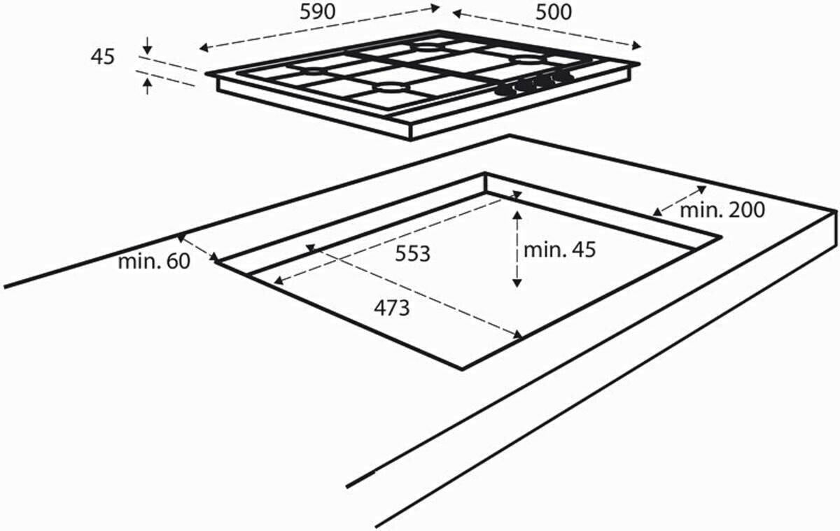 Inventum IKG6011RVS RVS.