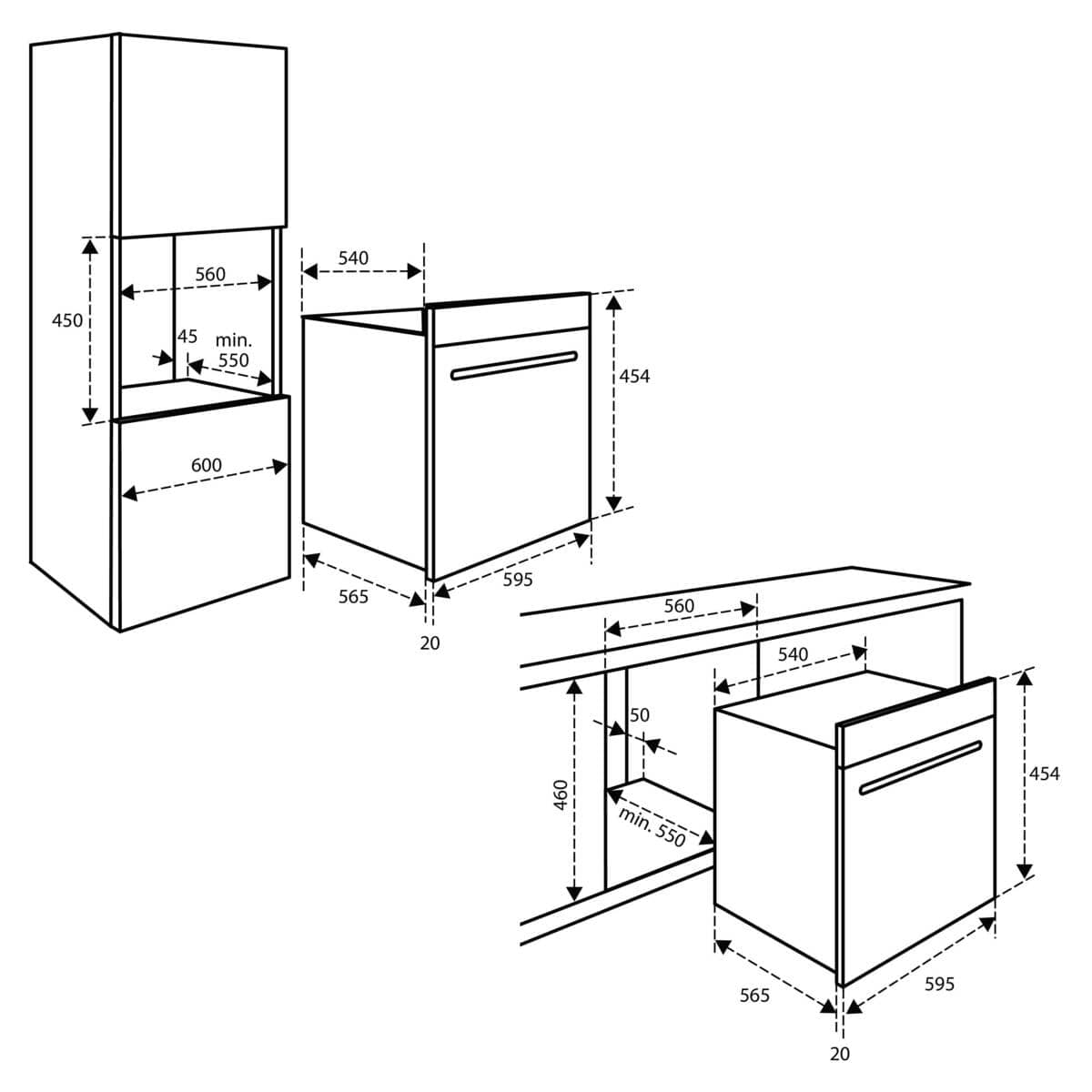 Inventum Inventum IMC4535GT zwart