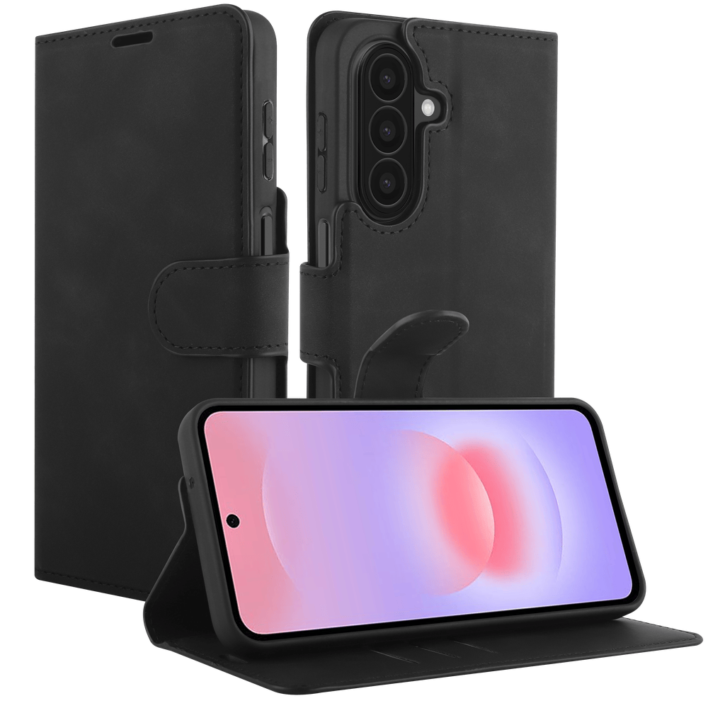 Just in Case Just in Case Galaxy A27 Prime Leather Wallet Case Zwart