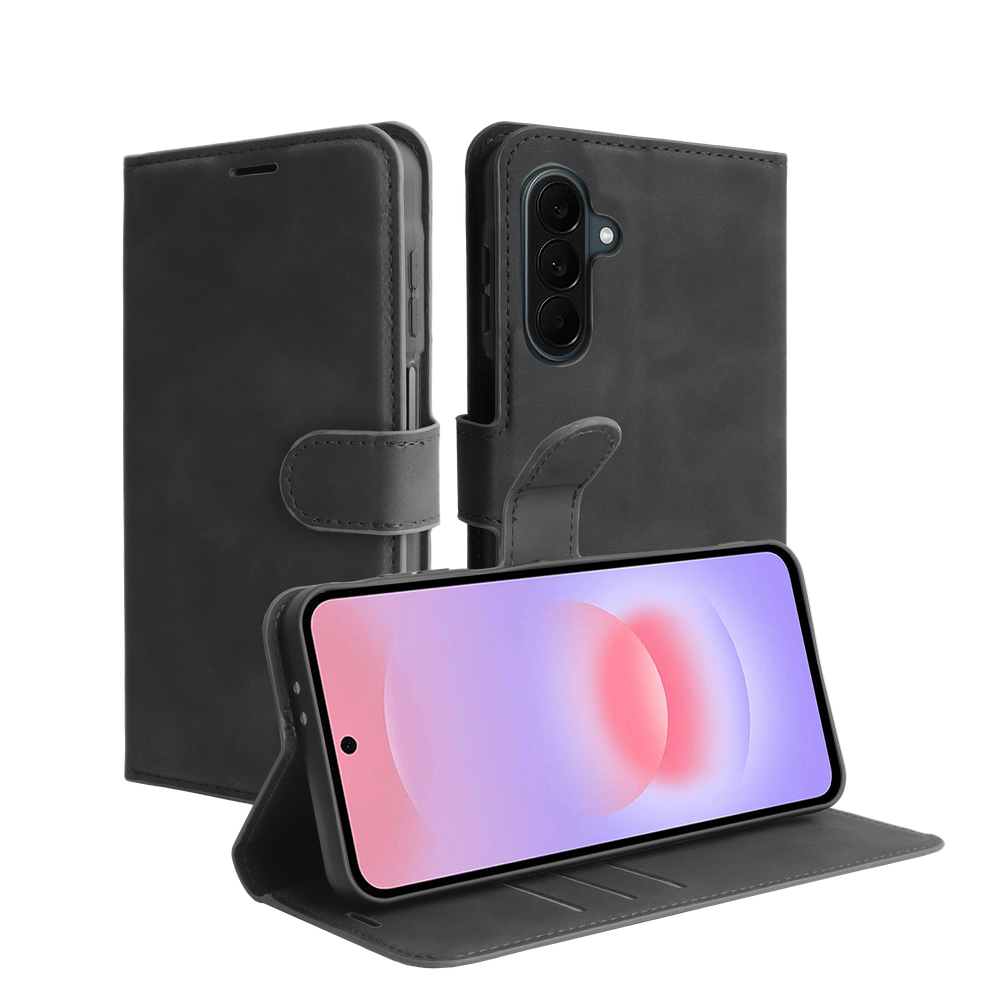 Just in Case Just in Case Galaxy A37 Prime Leather Wallet Case Zwart