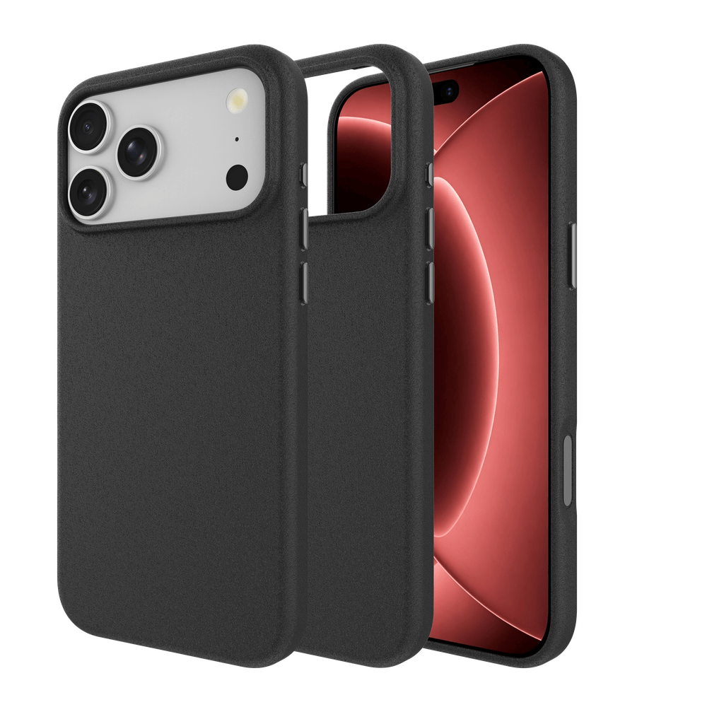 Just in Case Just in Case iPhone 18 Pro ArmorGrip Grainy Back Cover Zwart