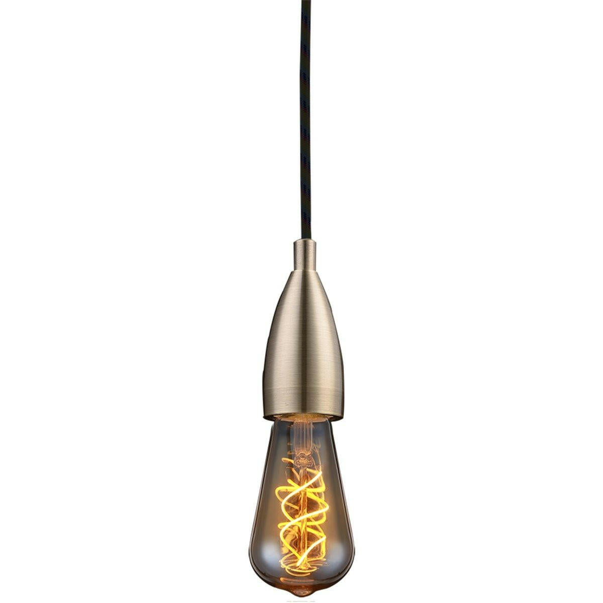 LAMPHOUDER HANGEND MESSING E27.