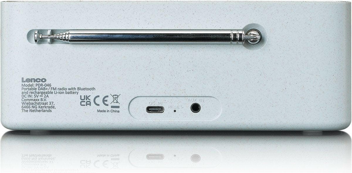 Lenco RADIO DAB/FM 2,4" COLOR DISPLAY, BT, RECH. BATT. ECO