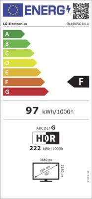 LG LG OLED65G36LA zilver
