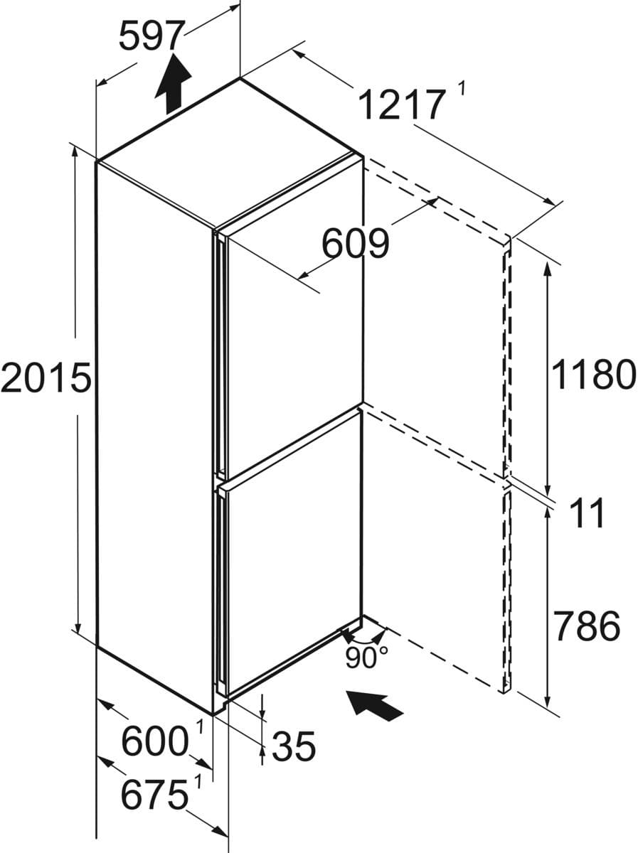 Liebherr Liebherr CBNbda 5723-20 BlackSteel-zwart