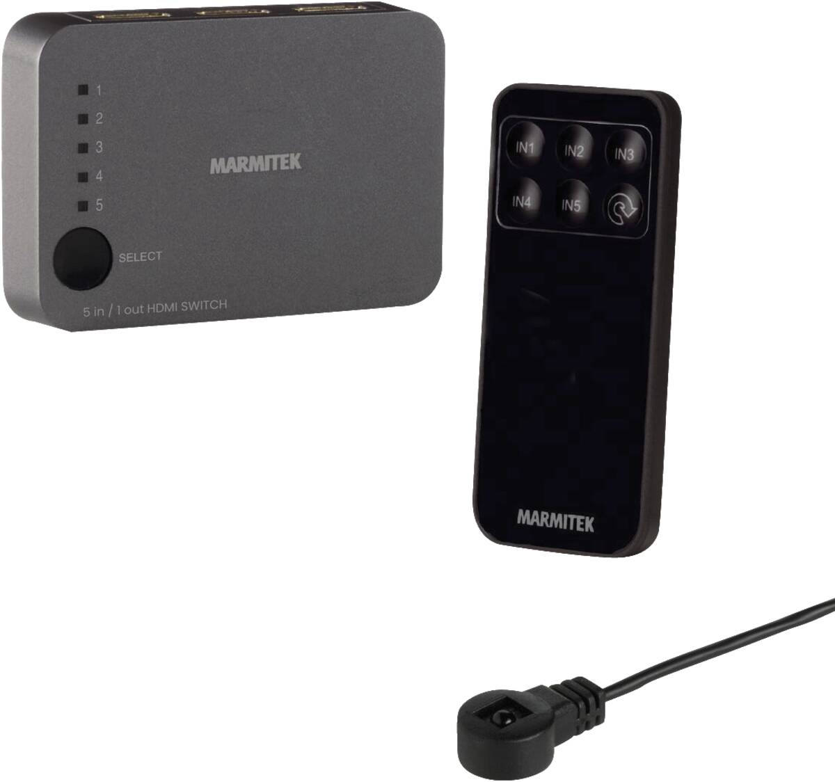 Marmitek Marmitek Connect 350 UHD 2.0 HDMI Switch 5 poort