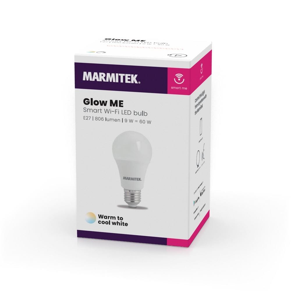 Marmitek Marmitek Glow ME Smart WiFi Led E27 9W 60W 806Lm