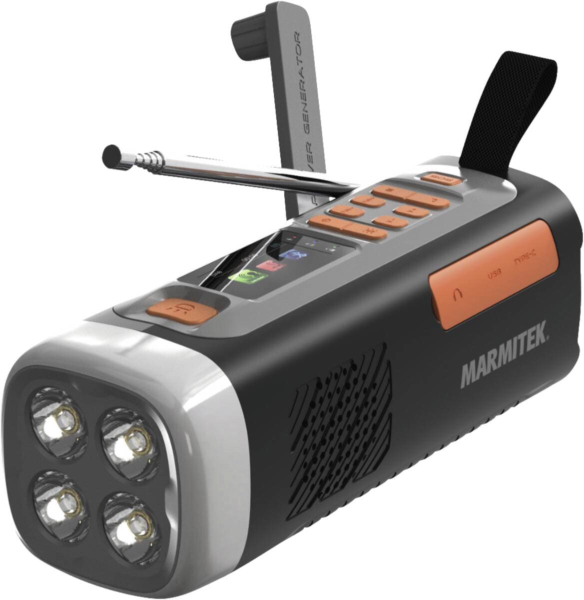 Marmitek Marmitek RESQ 200 Outdoor Noodradio zwart