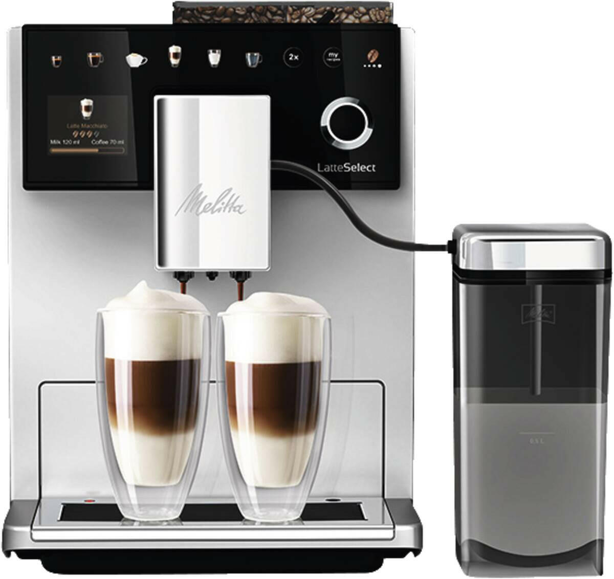 Melitta Latte Select F630-211 zilver.