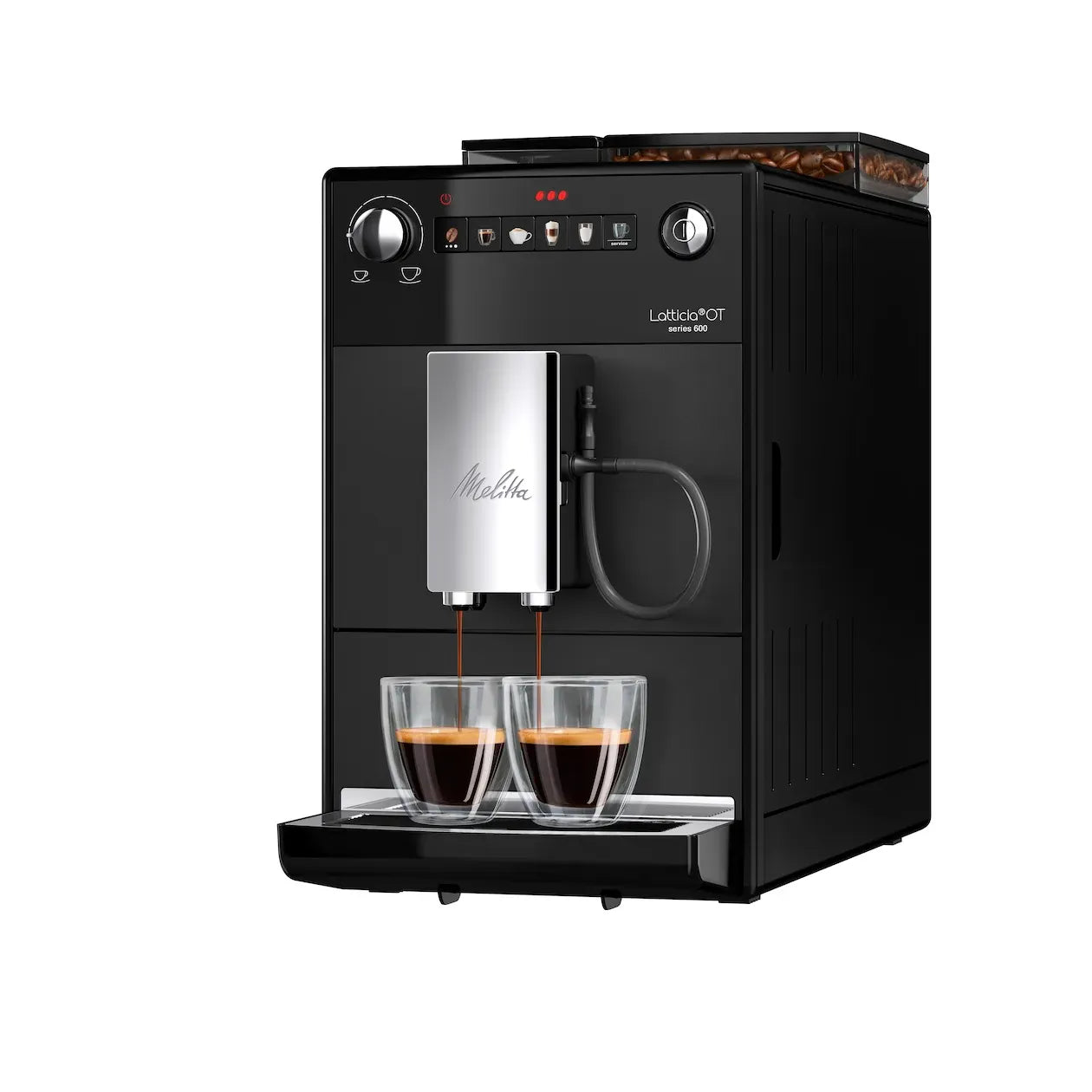 Melitta Melitta Latticia OT Frosted Black met Melklans F300-103