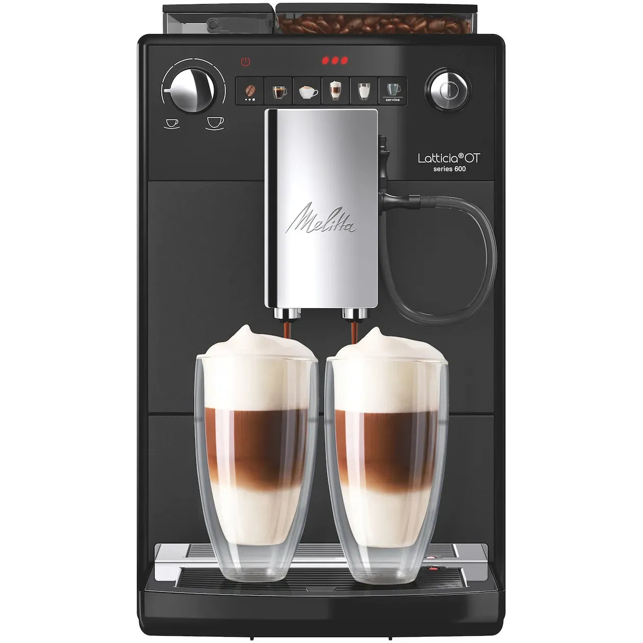 Melitta Melitta Latticia OT Frosted Black met Melklans F300-103