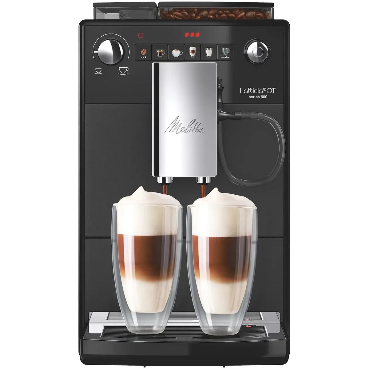 Melitta Melitta Latticia OT Frosted Black met Melklans F300-103