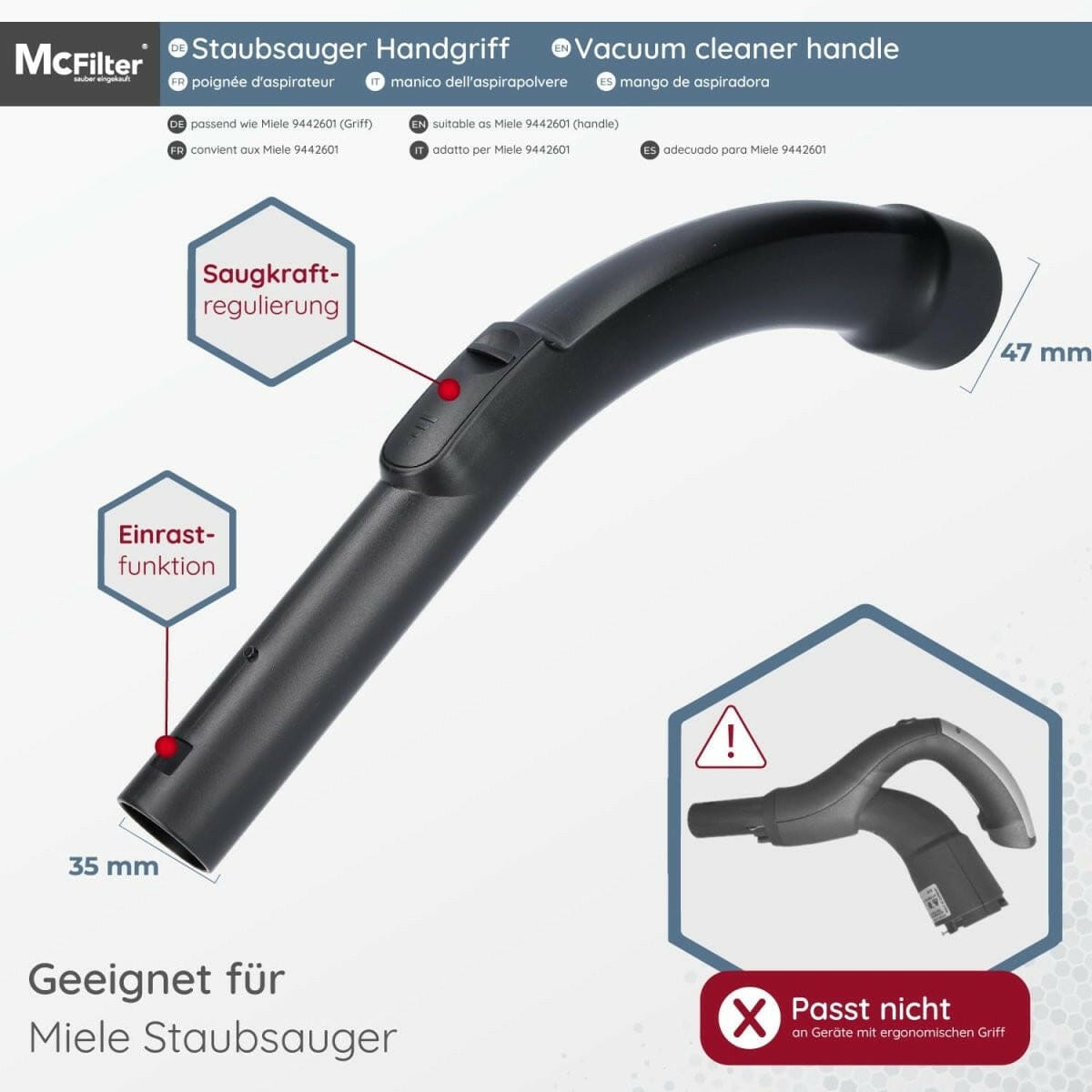 Miele MIELE HANDGREEP 9442601
