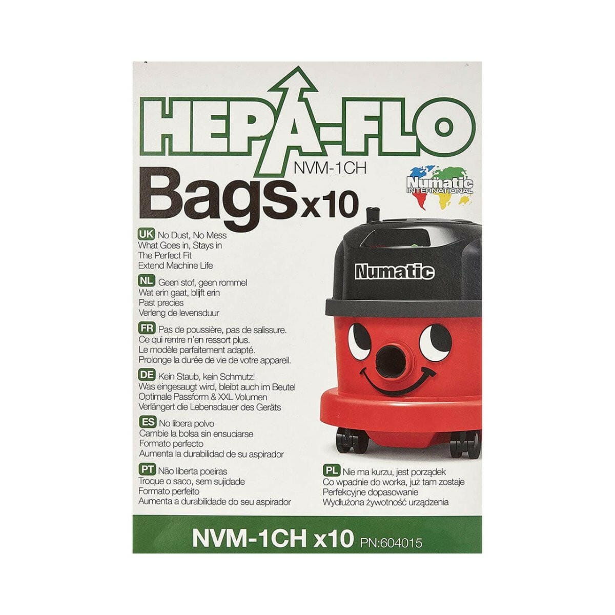 Numatic Numatic NVM-1CH 10x HepaFlo