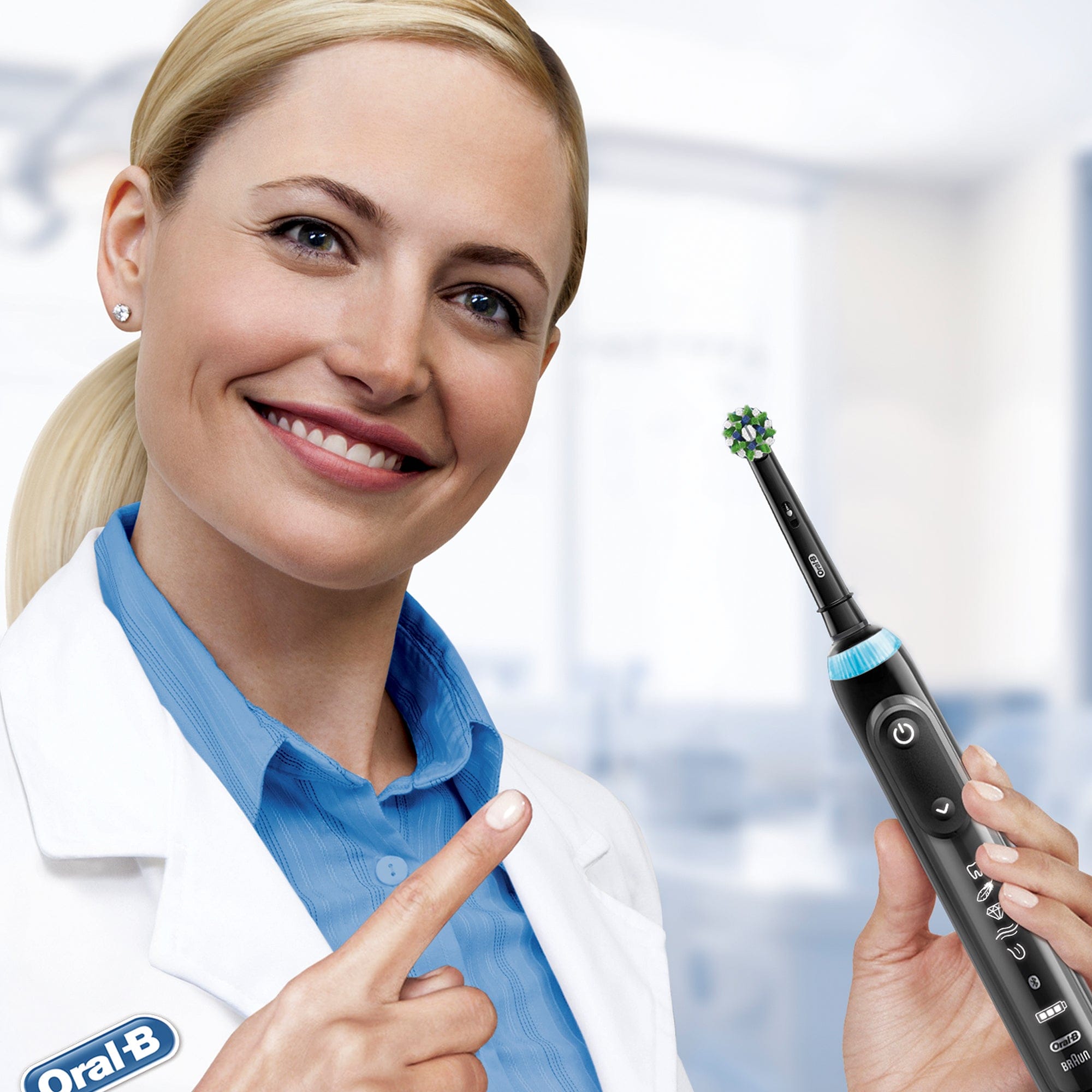Oral-B Oral-B Cross Action CleanMaximiser Zwart 2-Pack