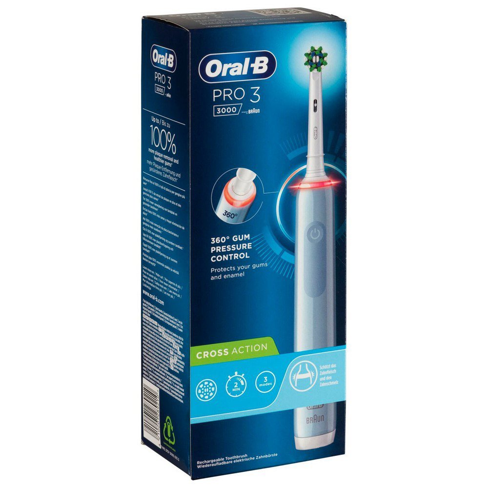 Oral-B Pro 3 3000 Cross Action blauw.