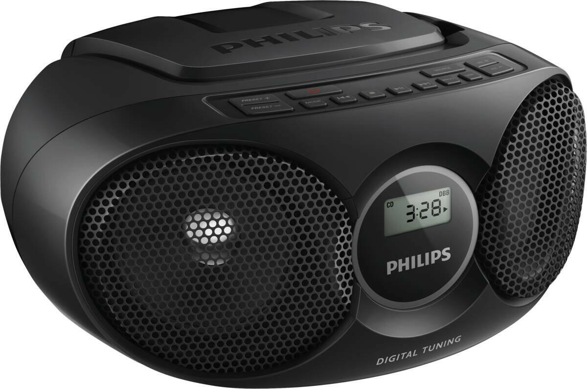 Philips AZ215B/12 zwart.