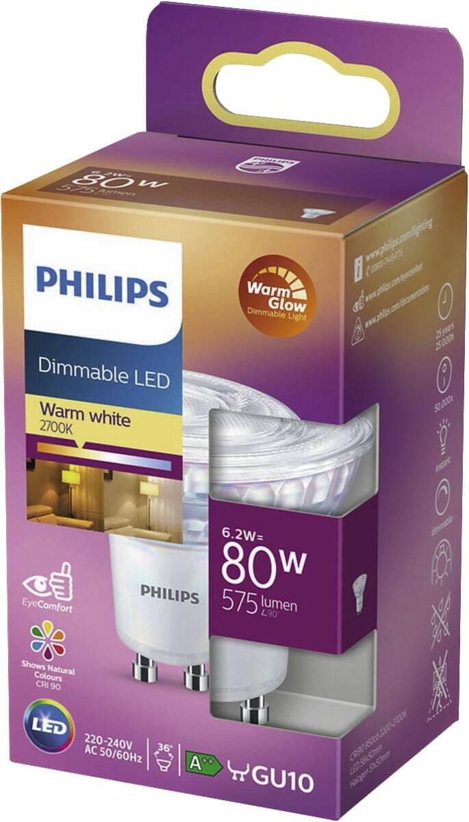 Philips Philips LED CLA 80W GU10 CRI90 WW 36D WGD SRT4