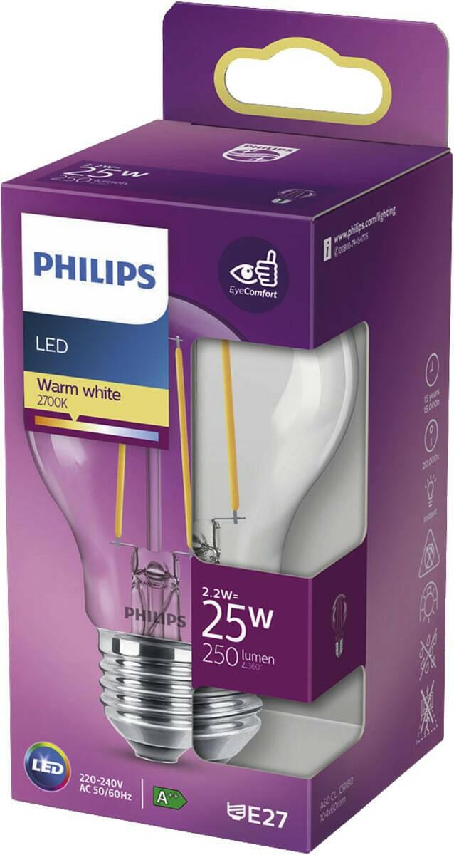 Philips Philips LED classic 25W E27 WWA60 CL ND SRT4
