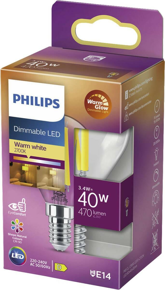 Philips Philips LED classic 40W P45 E14 WGD90 CL SRT4