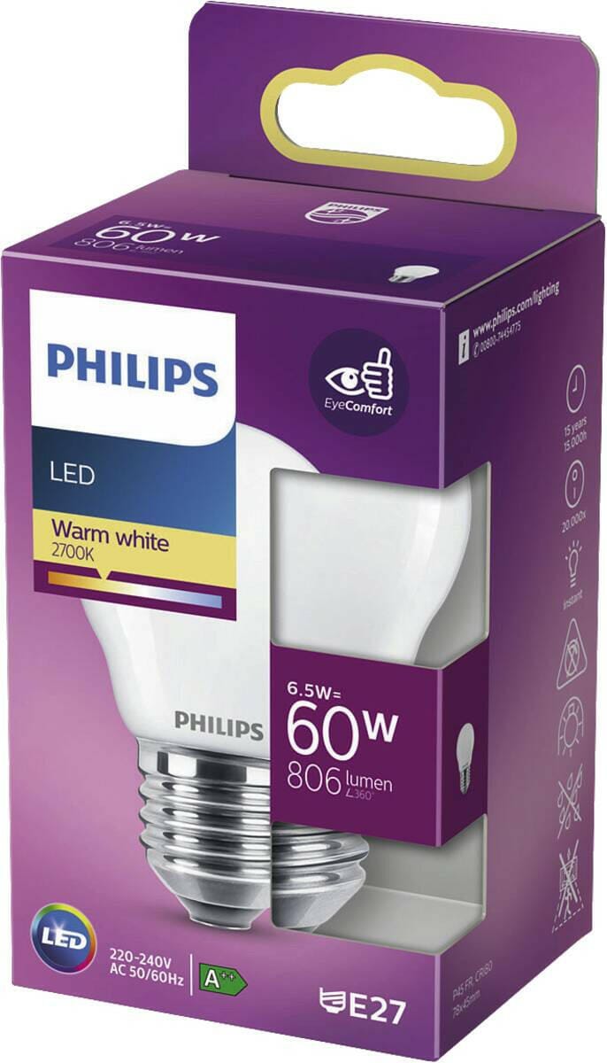 Philips Philips LED classic 60W E27 WW P45 FR ND SRT4