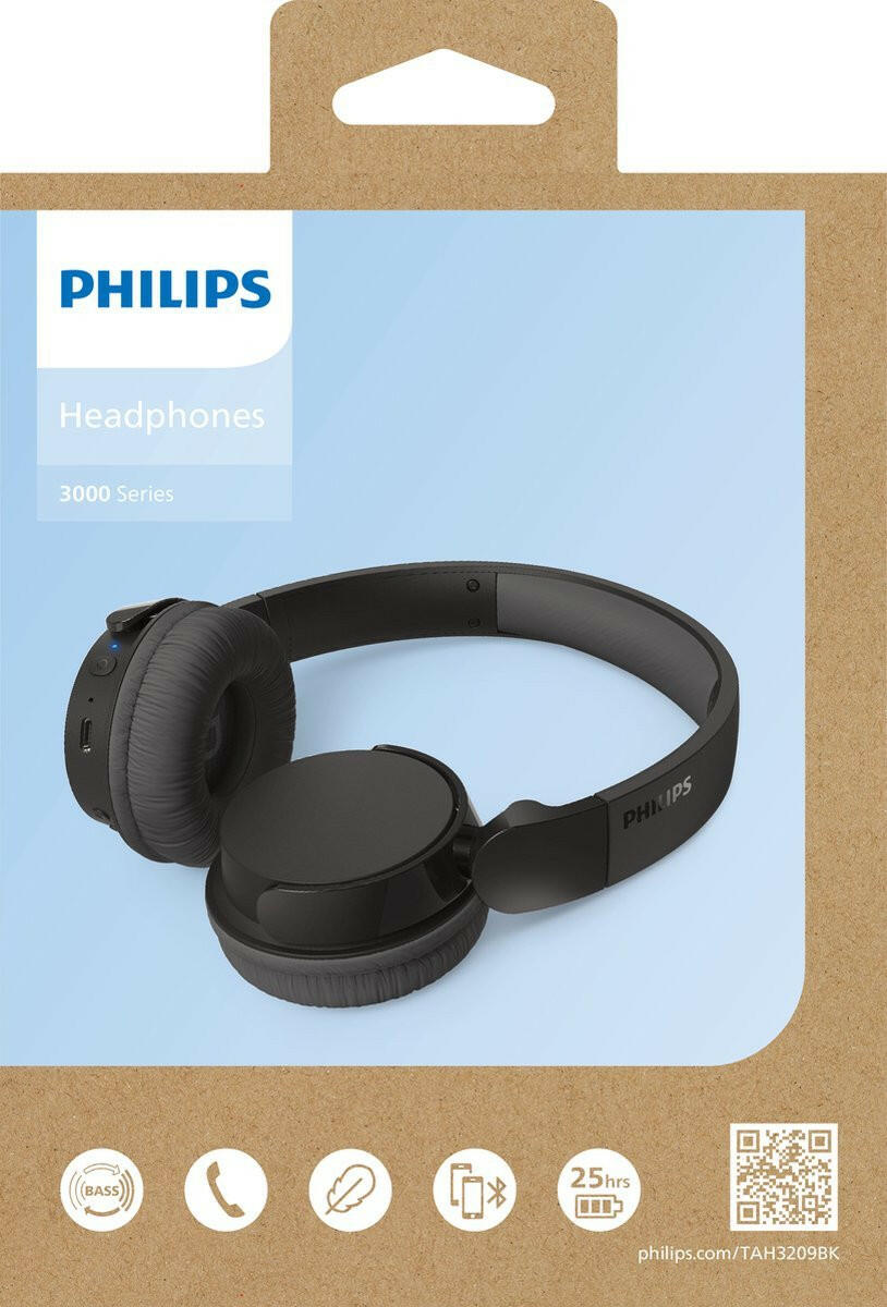 Philips TAH3209BK/00 zwart.