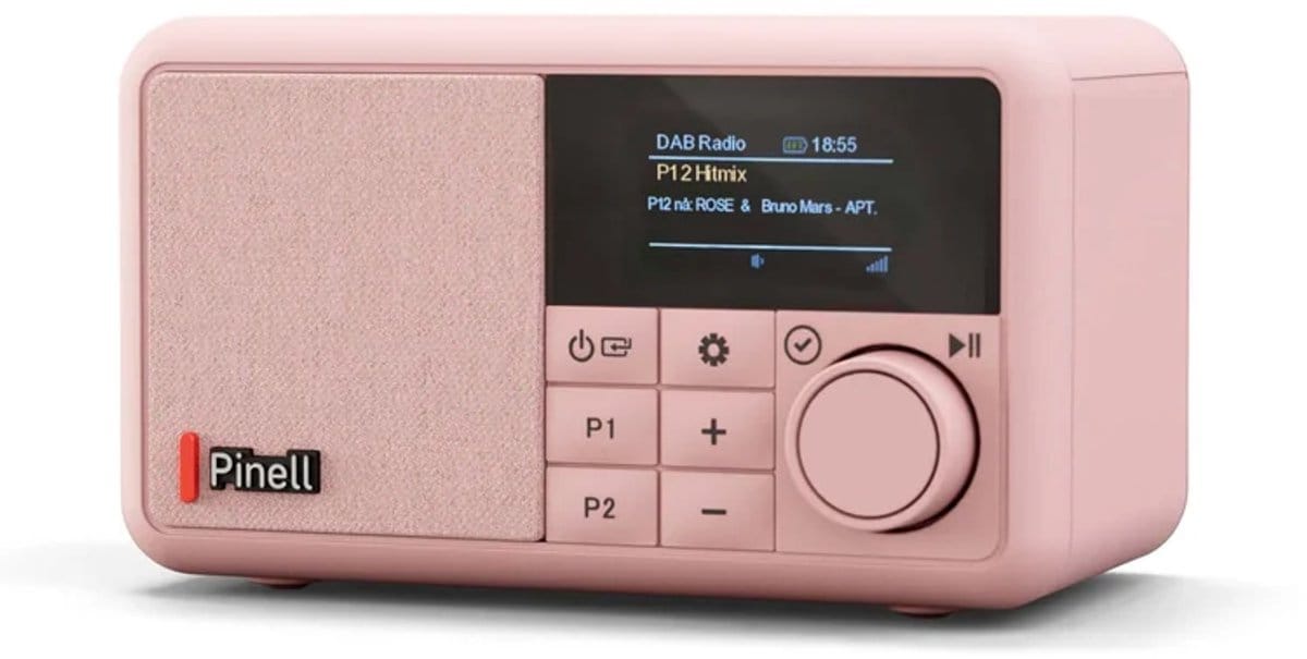 Pinell Pinell Compact DAB+ Radio Roze
