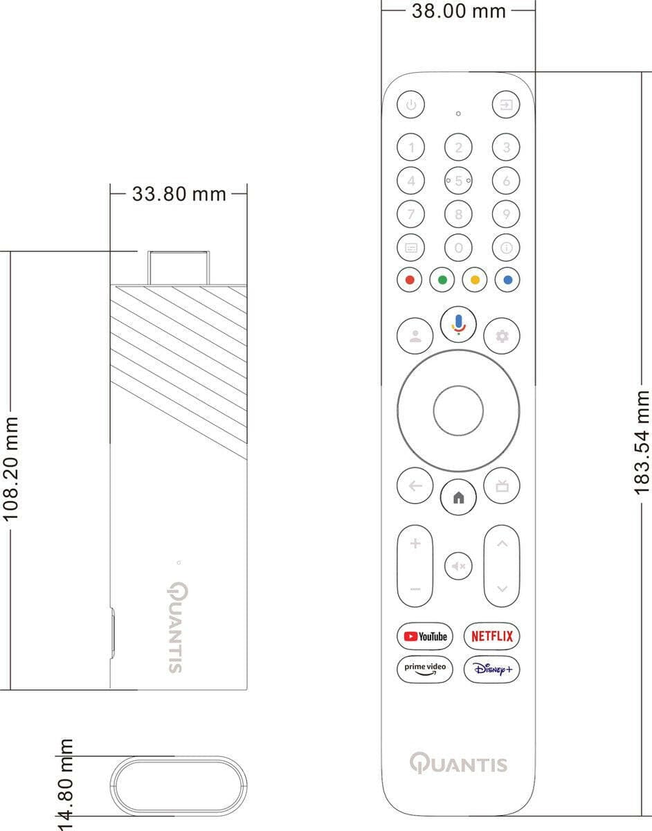 Quantis Quantis QE600 4K UHD Streaming Stick