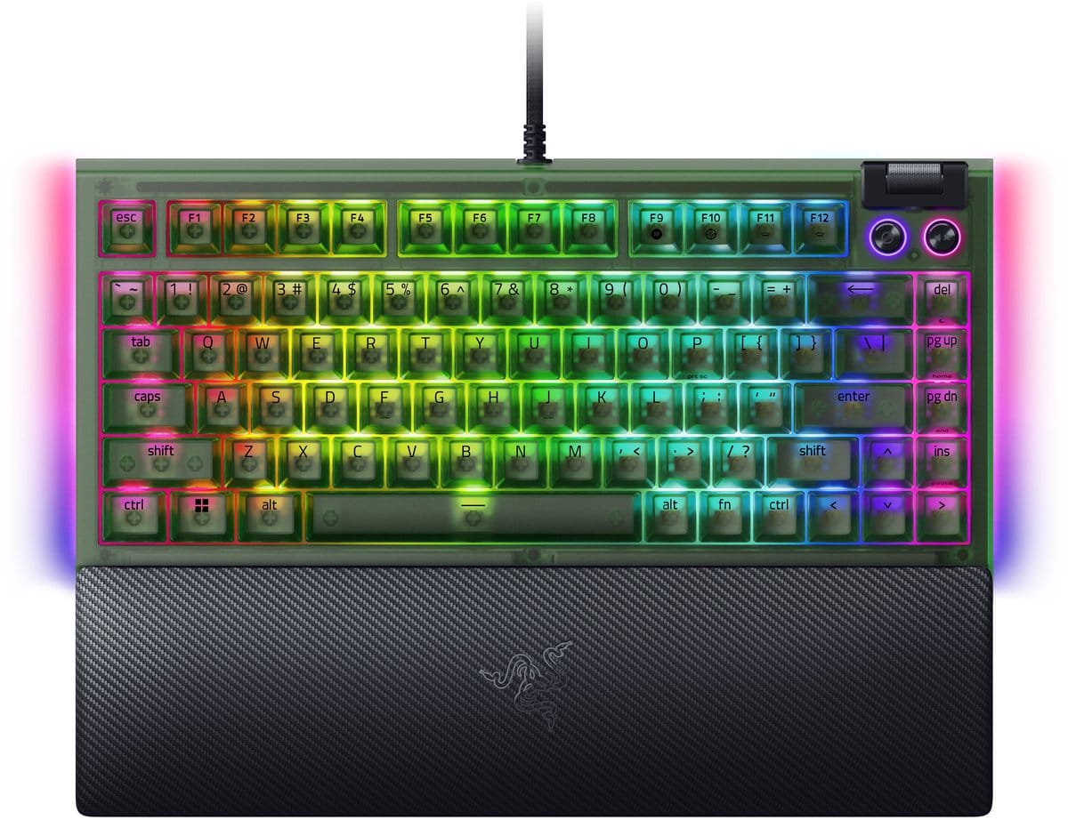 Razer Razer BlackWidow V4 75% Mechanical Keyboard Phantom Green